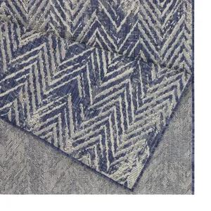 Sunshine - 2\'7\" X 7\'3\" Indoor / Outdoor, Area Rug Polypropylene - Blue