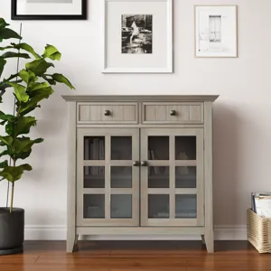 Acadian - Entryway Storage Cabinet - Distressed Grey