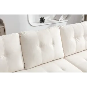 Reversible Sectional Storage Sleeper Sofa Bed, L-Shape 2 Seat Sectional Chaise With Storage, Skin-Fe
