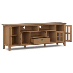 Artisan - 72" TV Media Stand - Honey Brown
