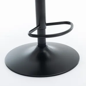 Swivel Velvet Barstools Adjusatble Seat Height, Modern Upholstered Bar Stools With Backs Comfortable