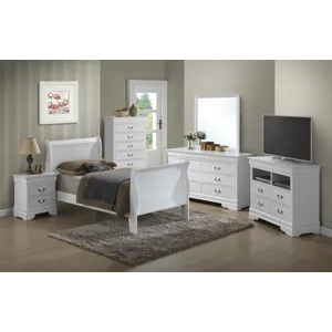 Louis Phillipe - G3190A-TB Twin Bed - White