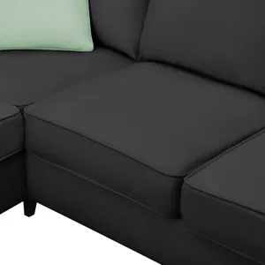 Sectional Sofa Couches Living Room Sets, 7 Seats Modular Sectional Sofa With Ottoman, L Shape Fabric