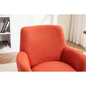 Teddy Swivel Barrel Chair, Swivel Accent Chairs Armchair For Living Room, Reading Chairs For Bedroom