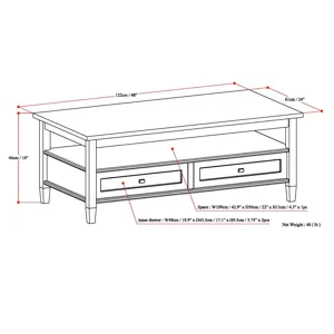 Warm Shaker - Coffee Table - Black