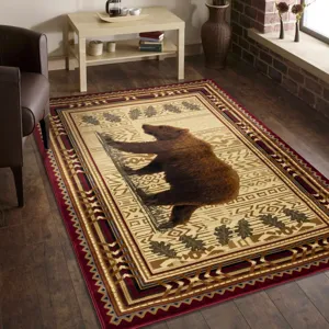 Nature\'s Nest - GC_CBL3007 Multi 2\' x 3\' Lodge Area Rug