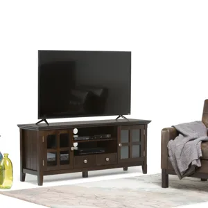Acadian - 60\" TV Media Stand - Brunette Brown