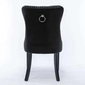 Nikki - Modern, High-End Tufted Solid Wood Contemporary Velvet Upholstered Dining Chair With Wood Le