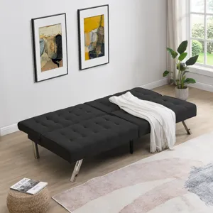 Futon Sofa Bed - Black