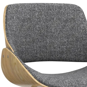 Malden - Bentwood Dining Chair with Wood Back - Grey / Light Brown