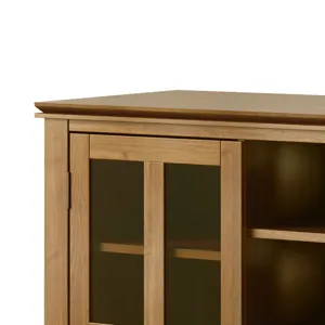 Artisan - Tall TV Media Stand - Honey Brown