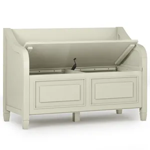 Connaught - Entryway Storage Bench - Antique White