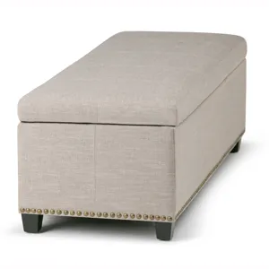 Kingsley - Large Storage Ottoman - Natural