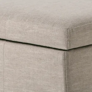 Kingsley - Large Storage Ottoman - Natural