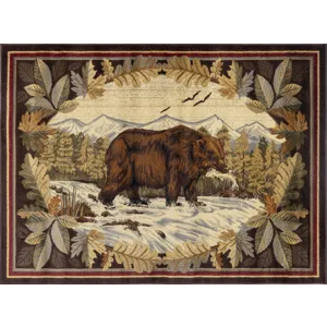 Nature\'s Nest - GC_CBL3008 Multi 2\' x 3\' Lodge Area Rug