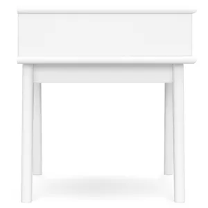 Draper - Mid Century End Table - White