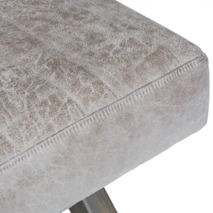 Salinger - Large Ottoman Bench - Distressed Grey Taupe