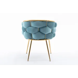 Luxury Modern Simple Leisure Velvet Single Sofa Chair Bedroom Lazy Person Household Dresser Stool Ma