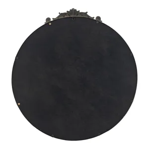 Round Wall Mounted Mirror With Metal Frame For Bathroom Living Room - Gold