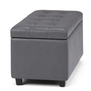 Cosmopolitan - Storage Ottoman - Stone Grey