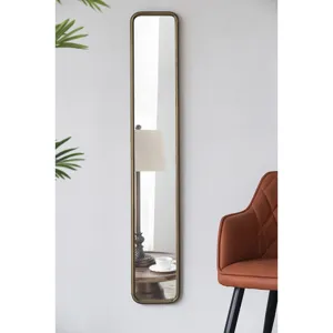 Full Length Mirror With Antique Metal Frame, Long Mirror For Hallway Living Room Bedroom Bathroom - 