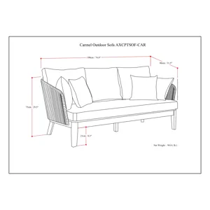 Carmel - Outdoor Sofa - Sand Drift