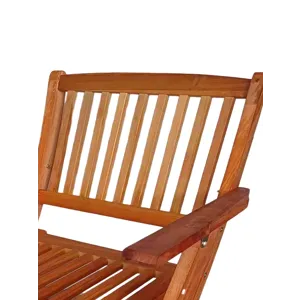 Foldable Patio Dining Set, Folding Chairs, Indoor And Outdoor Universal (Set of 4) - Teak