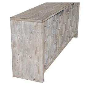 Accent Cabinet Farmhouse Style 3 Door Wooden Cabinet Sideboard Buffet Server Cabinet Storage Cabinet