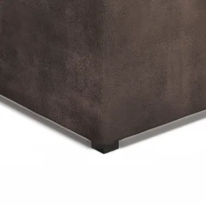 Avalon - Square Coffee Table Storage Ottoman - Distressed Brown