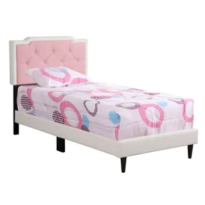 Deb - G1122-Tb-Up Twin Bed - White And Pink