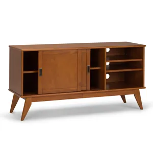 Draper - Mid Century Medium TV Media Stand - Teak Brown