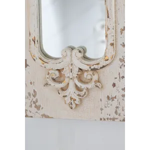 Full Length Mirror With Solid Wood Frame, Floor Mirror For Living Room Bedroom Entryway - White