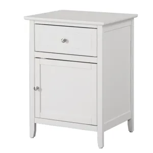 Izzy - G1417-N-90 1 Drawer /1 Door Nightstand - White