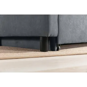 Hannah - Woven Convertible Armchair - Dark Gray