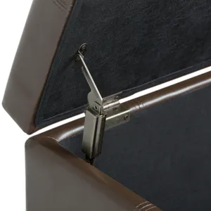 Dover - Storage Ottoman Bench - Chocolate Brown