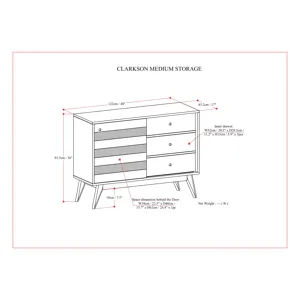 Clarkson - Medium Storage - Rustic Natural Aged Brown