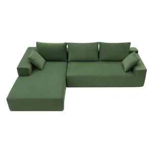 Modular Sectional Living Room Sofa Set, Modern Minimalist Style Couch, Upholstered Sleeper Sofa For 