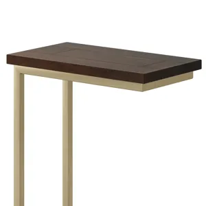 Skyler - C Side Table - Dark Brown / Gold