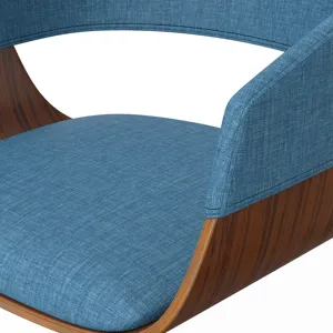 Lowell - Adjustable Swivel Bar Stool - Blue