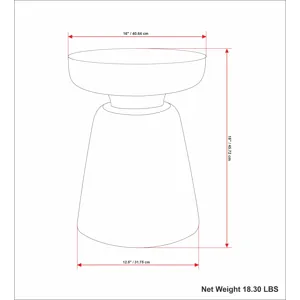 Robbie - Accent Table - Walnut Brown