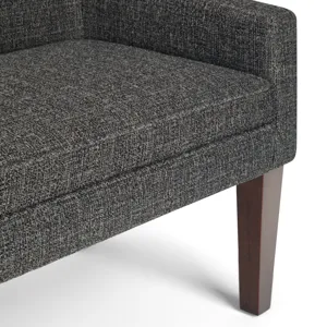Parris - Upholstered Bench - Dark Grey