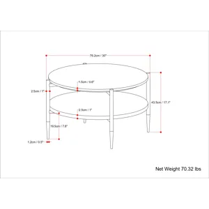 Wagner - Coffee Table - White / Natural