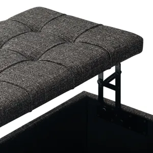 Harrison - Coffee Table Storage Ottoman - Ebony