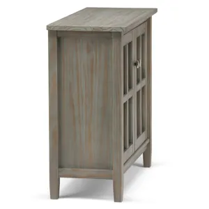 Warm Shaker - Low Storage Cabinet - Distressed Grey
