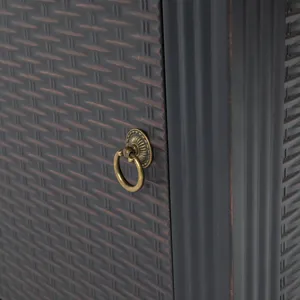 28\" Square Fire Pit Table - Brown