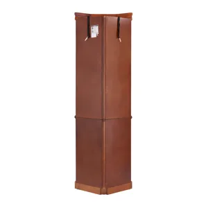 Corner Curio Cabinet With 5 Shelves And Lighting System (E26 Light Bulb Not Included) - Walnut