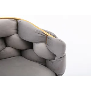 Luxury Modern Simple Leisure Velvet Single Sofa Chair Bedroom Lazy Person Household Dresser Stool Ma