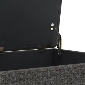 Owen - Coffee Table Storage Ottoman - Ebony