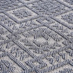 6\' x 9\' Traditional Indoor / Outdoor Area Rug - White / Gray