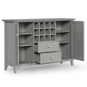 Bedford - Sideboard Buffet and Wine Rack - Fog Grey